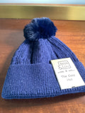 Navy bobble hat
