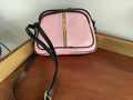 Front zip leather bag