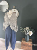 Lurex cobweb cardigan