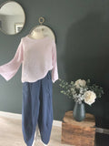 Popcorn sweater Pale pink