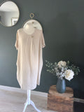 Linen shift dress