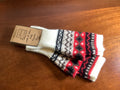 Fingerless gloves - Nordic red