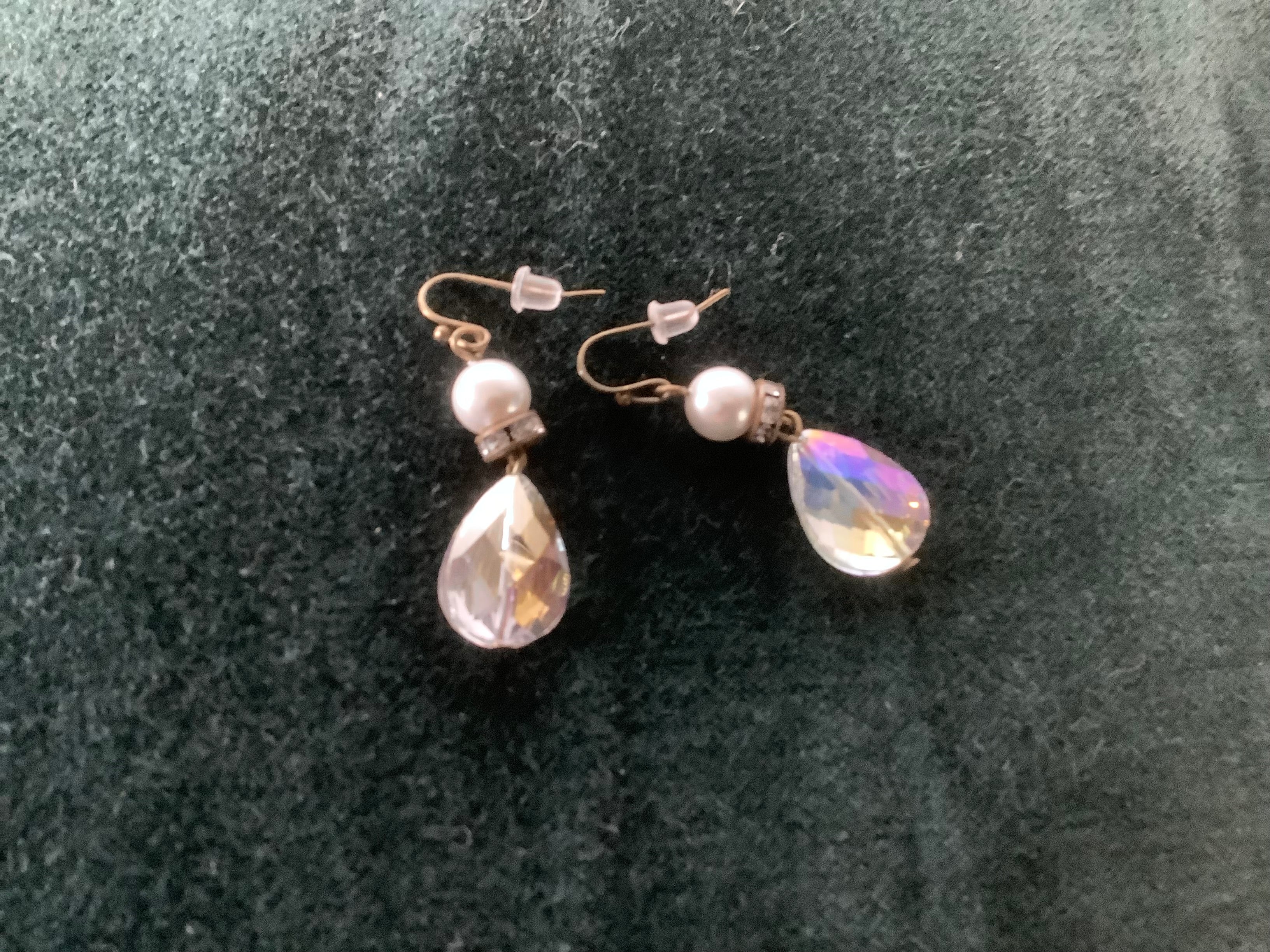 Earrings - crystal drop