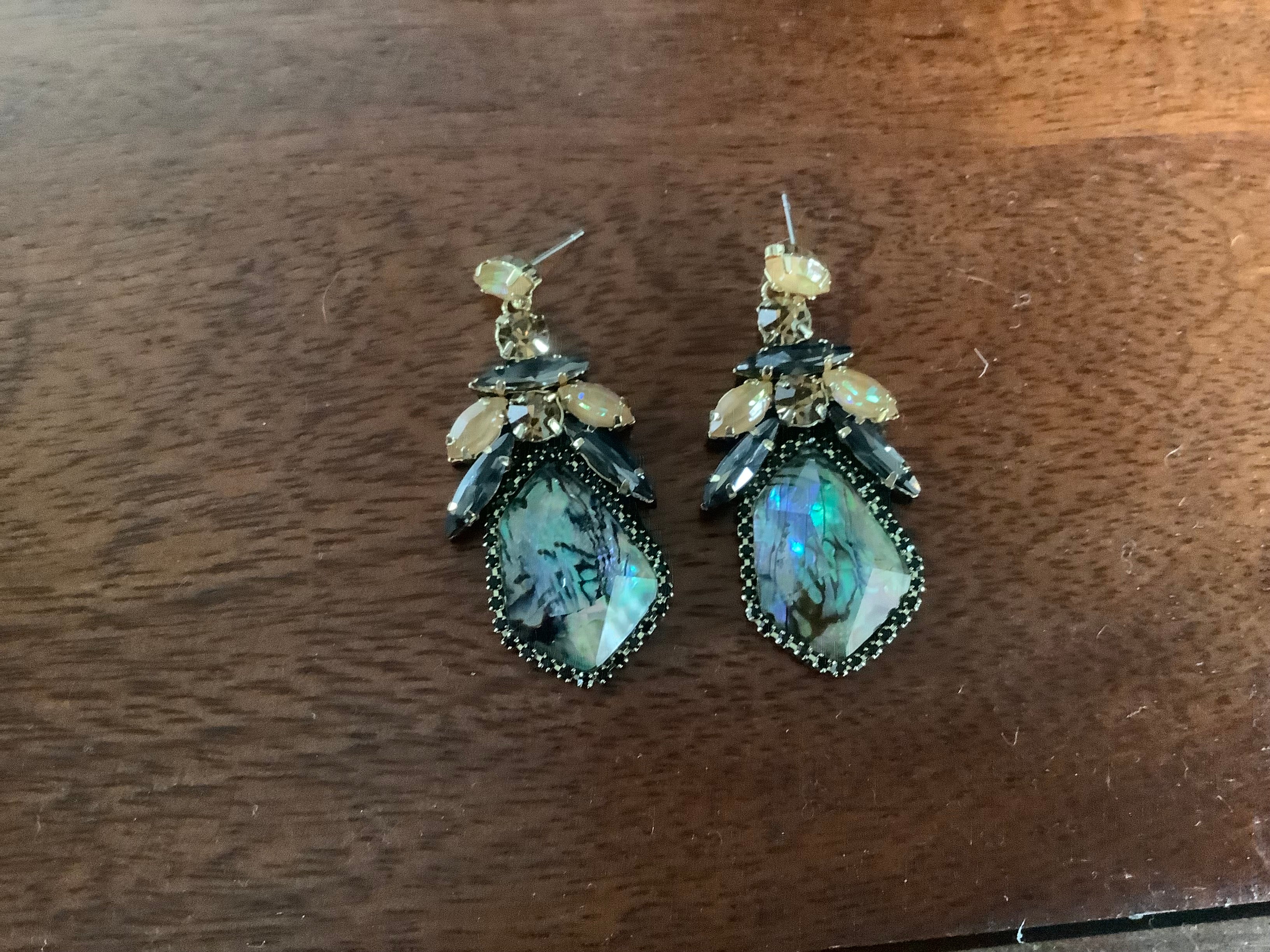 Earrings - multi colour vintage style