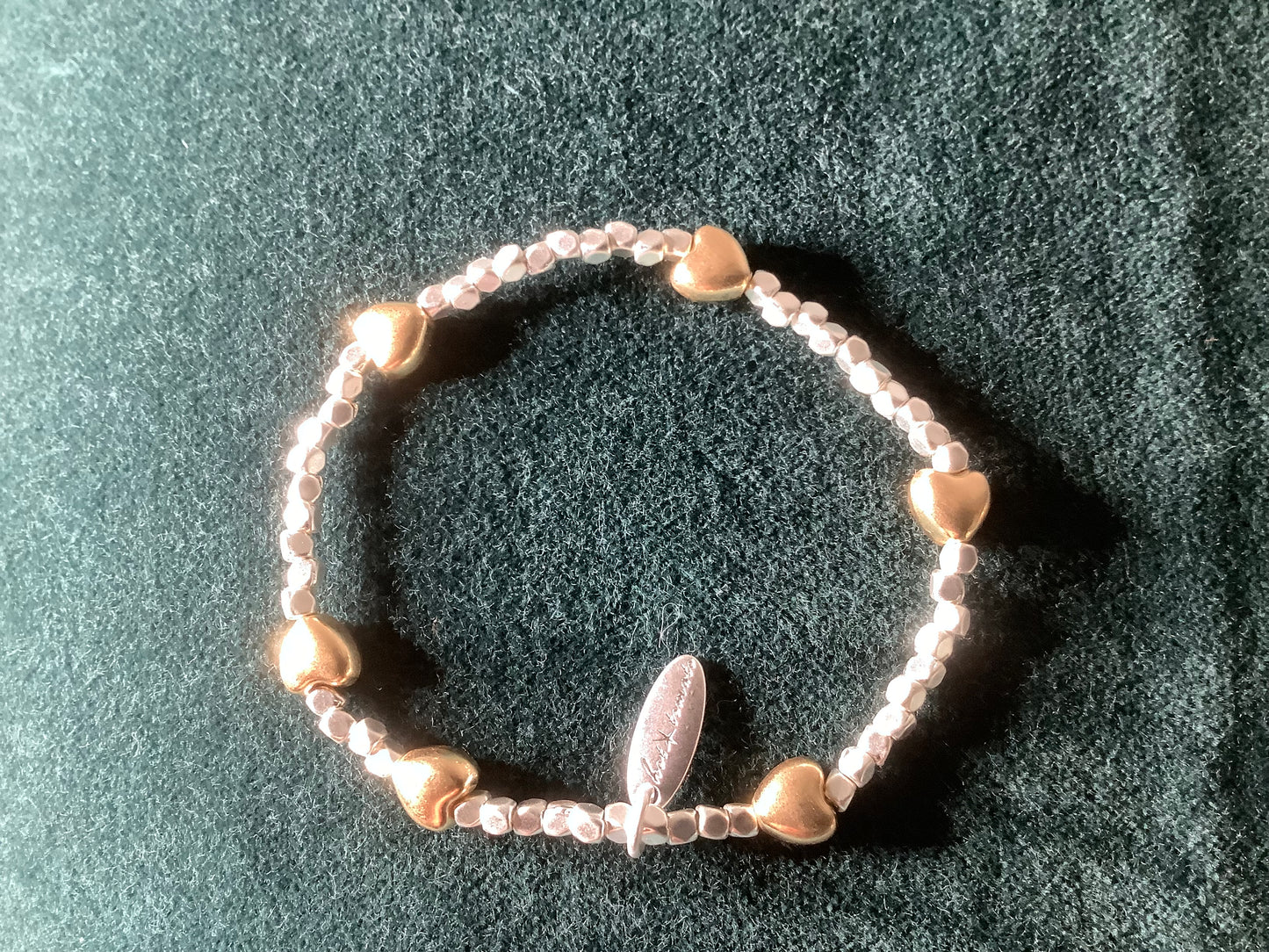 Bracelet - two tone hearts