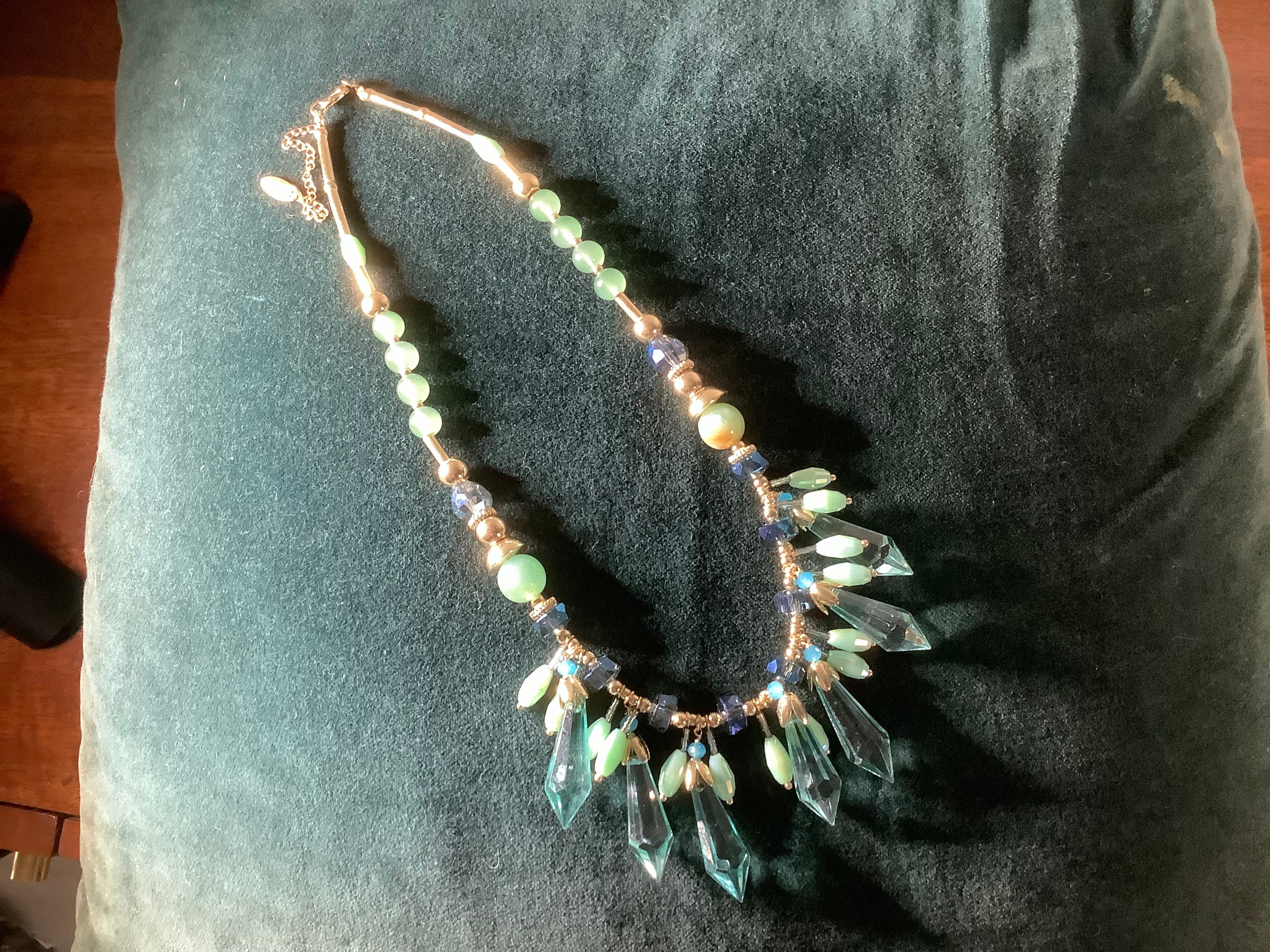 Necklace - boho vintage drop
