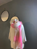 Scarf - shades of pink