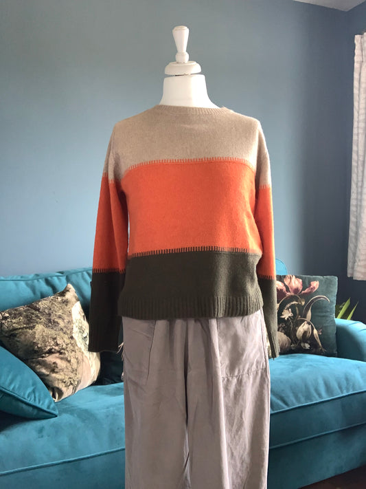 Banded sweater