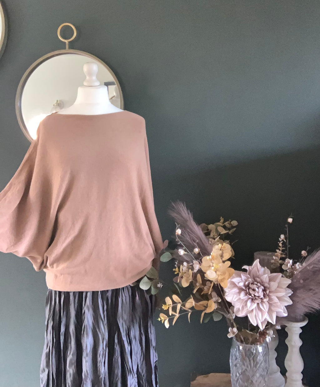 Batwing, slouchy knit