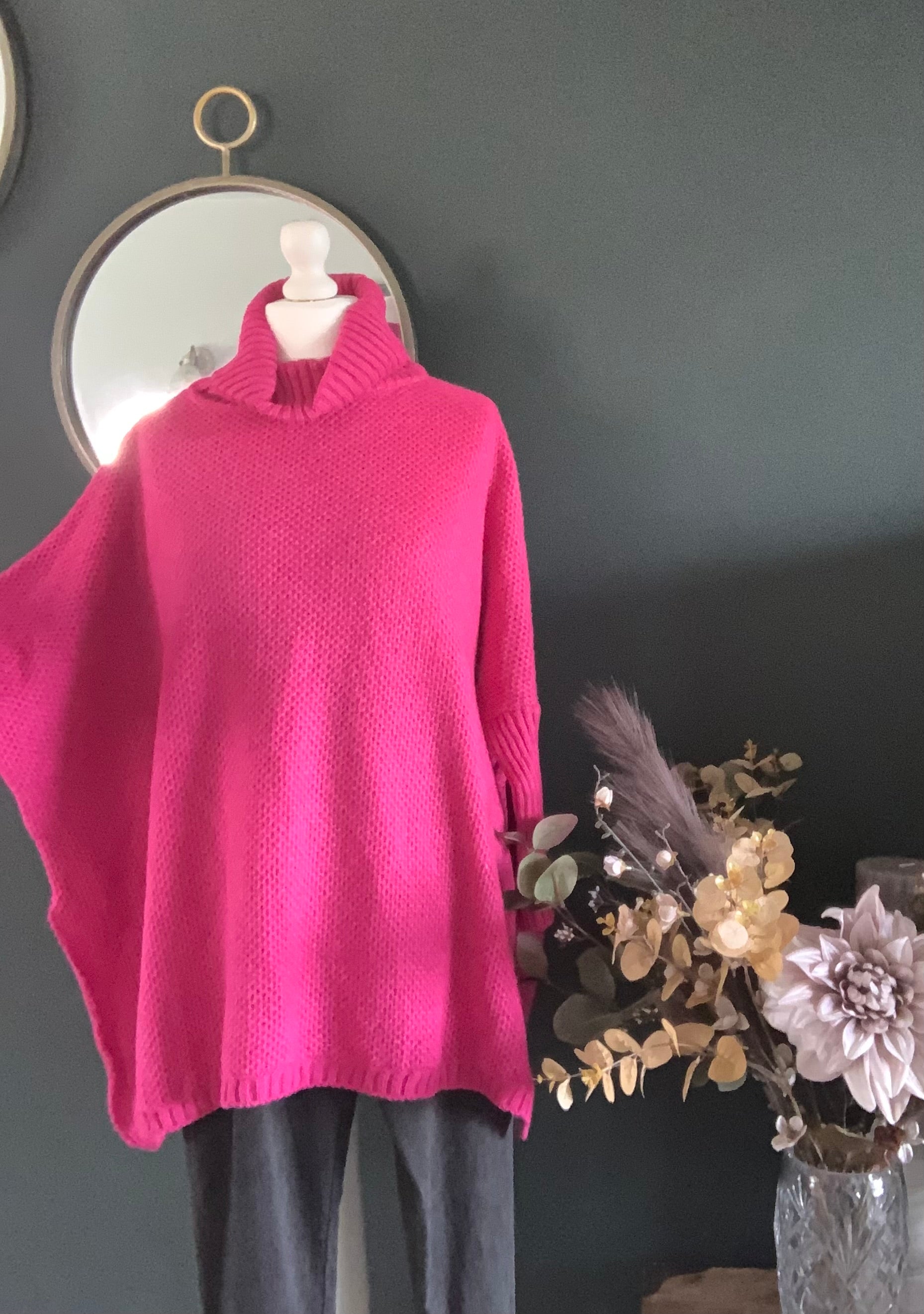 Over sized pink sweater