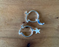 Moon and star hoops