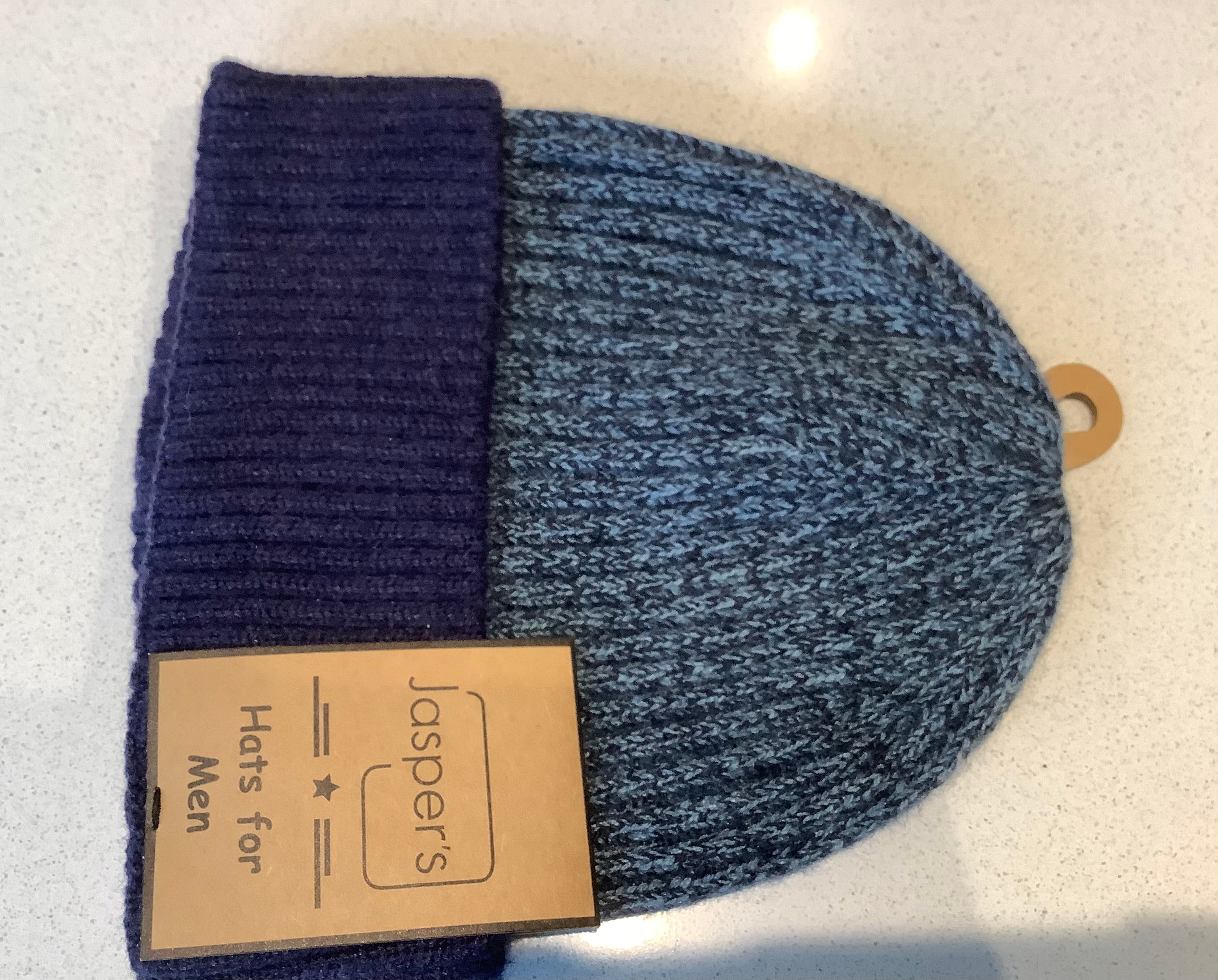 Blue marl men’s beanie