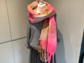 Deep pink scarf