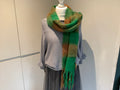 Green and rust scarf