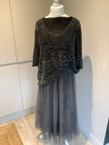 Sparkly black v neck sweater