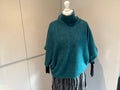 Cowl neck poncho Teal