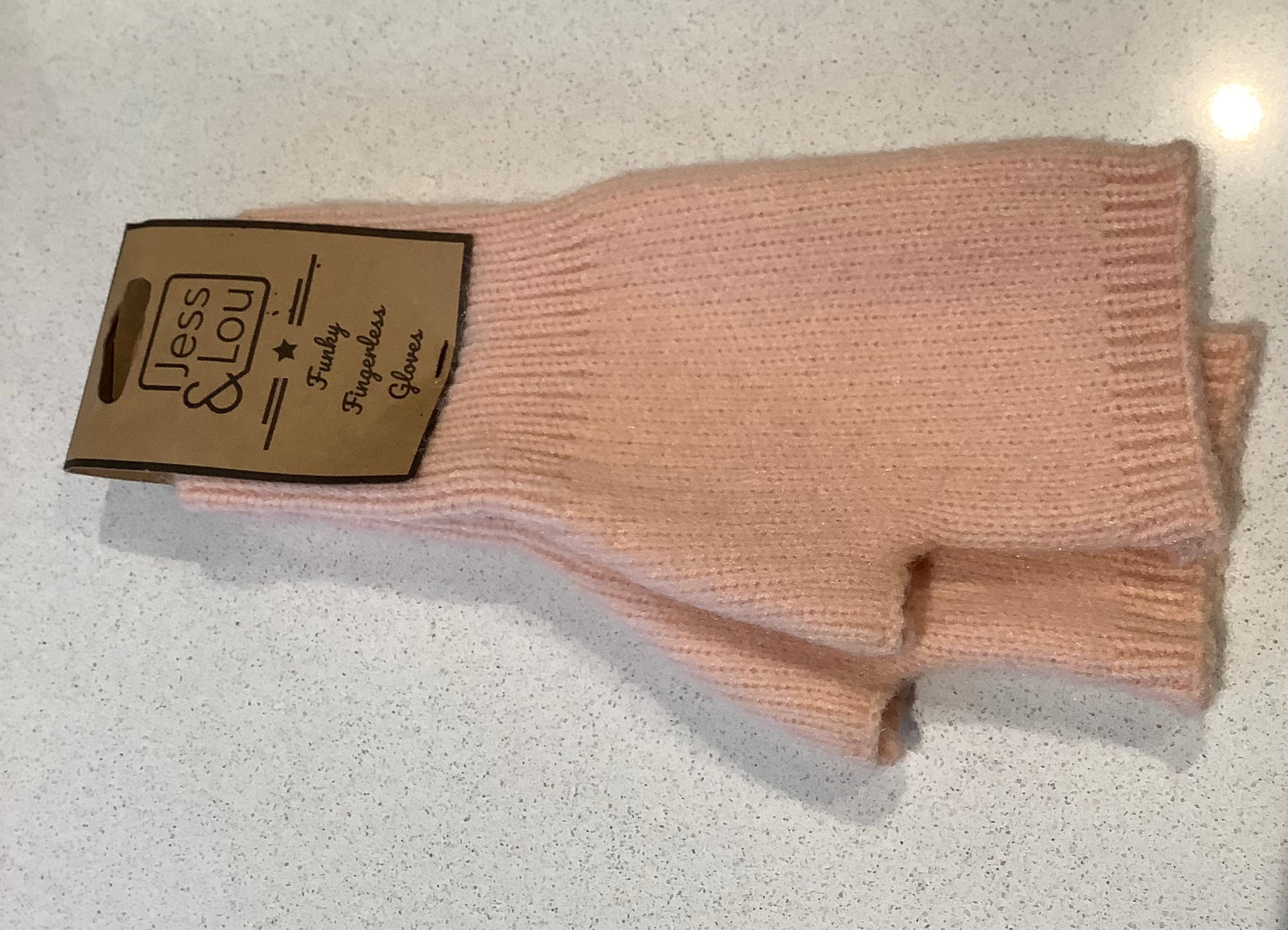 Fingerless gloves - pink