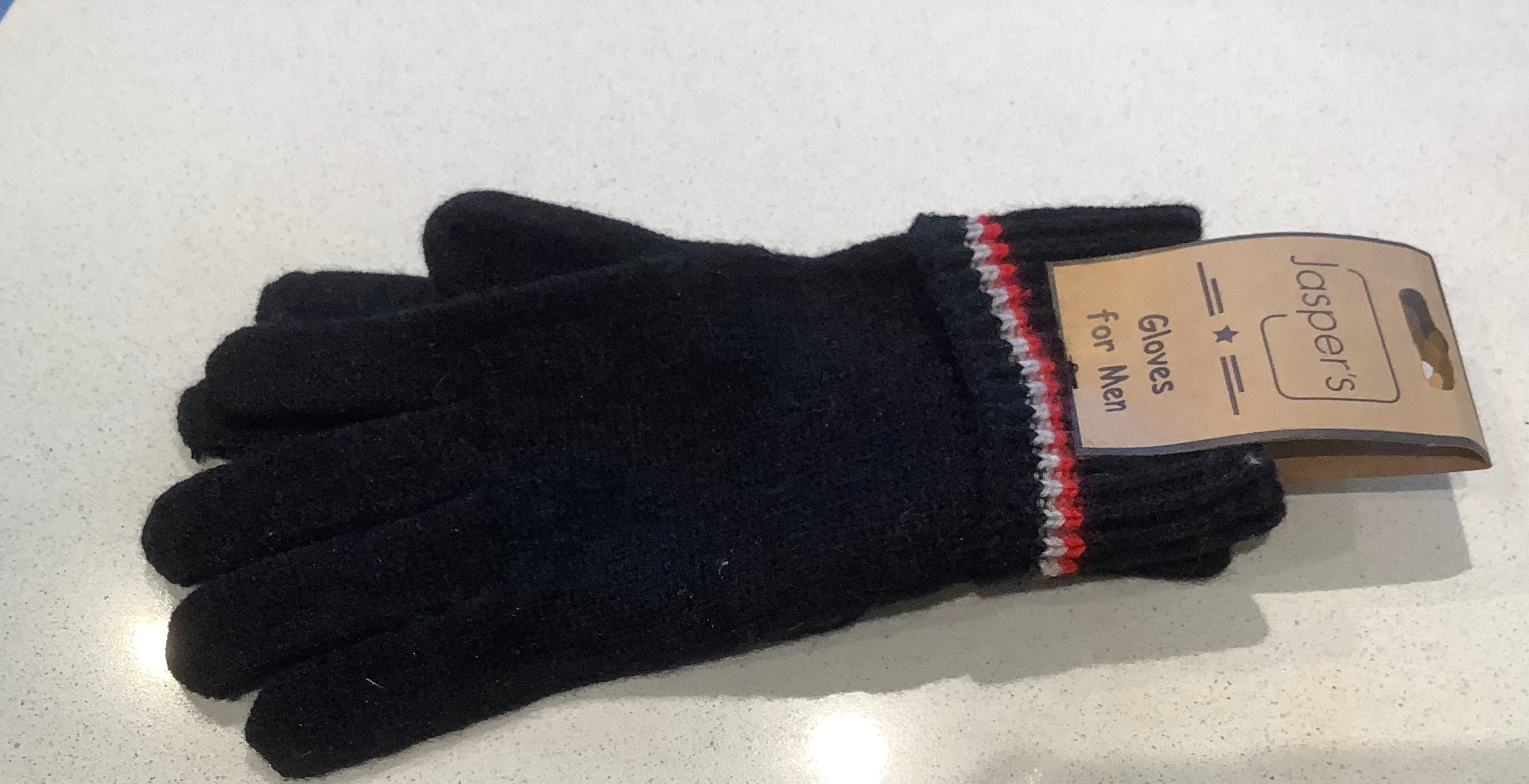 Men’s black gloves