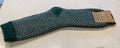Men’s socks - green herringbone
