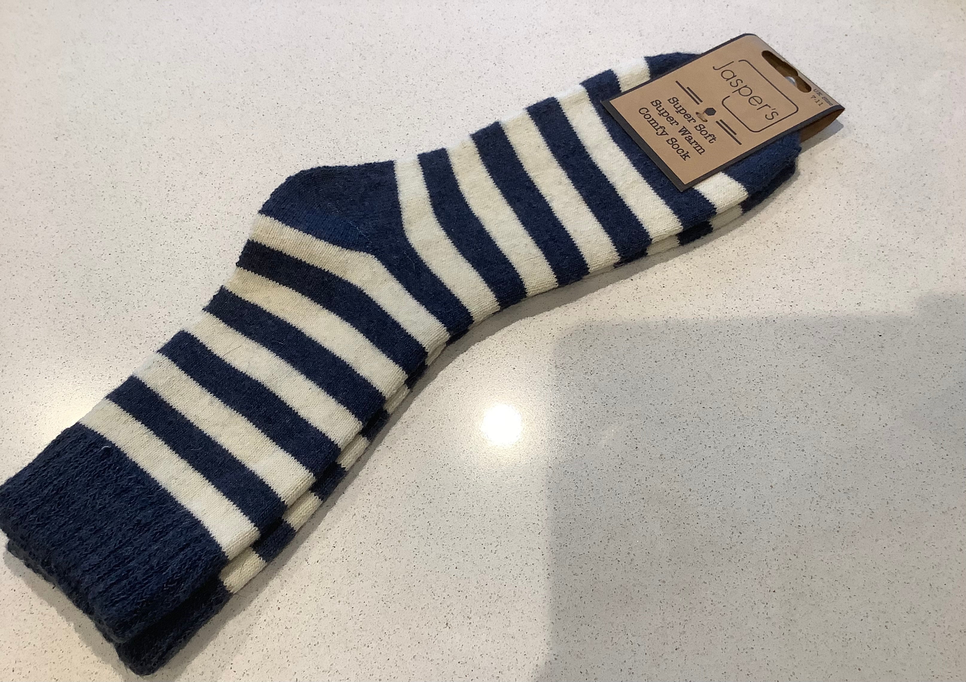 Men’s socks - navy striped