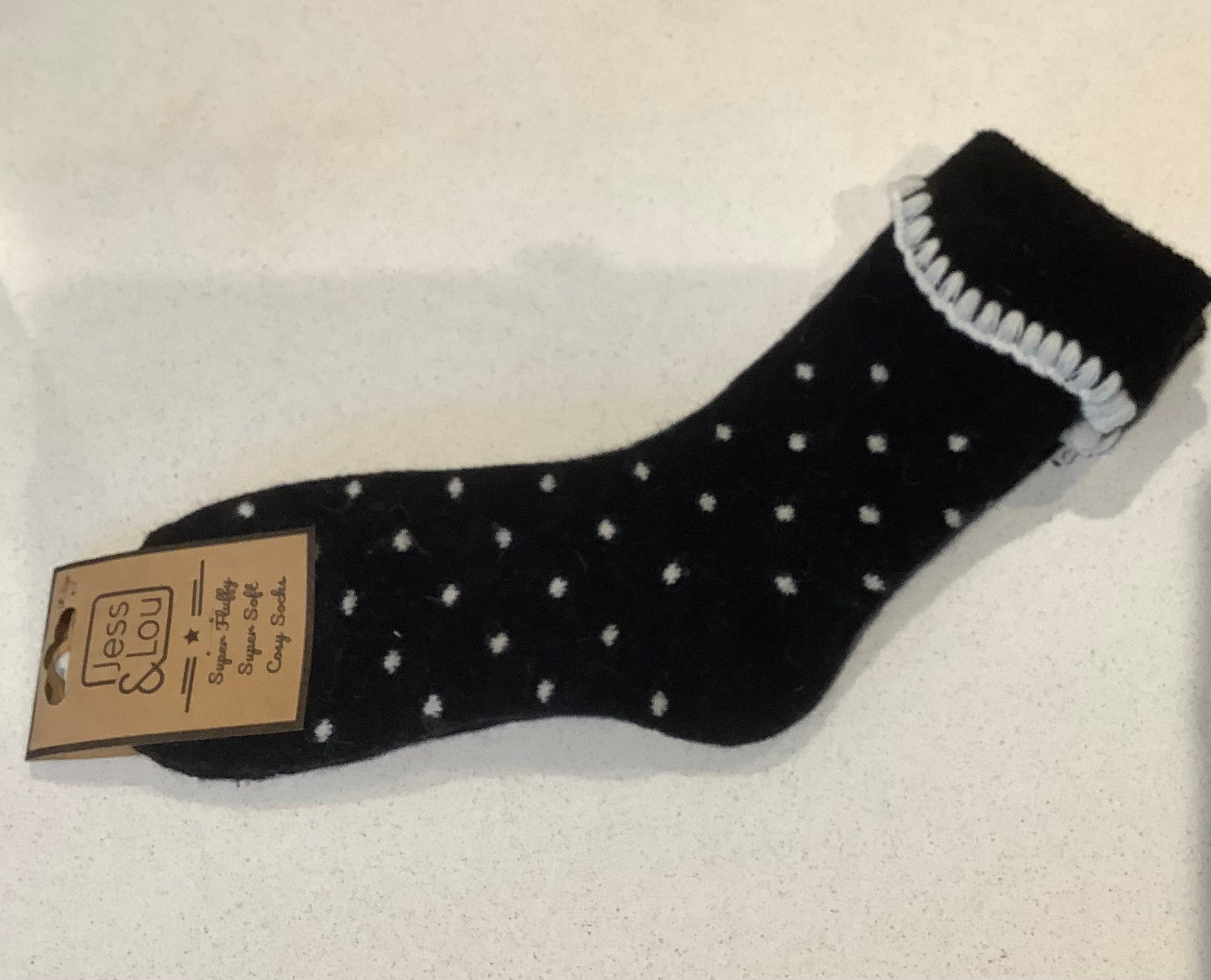 Cosy socks - black spots