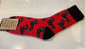 Cosy socks - dachshunds red