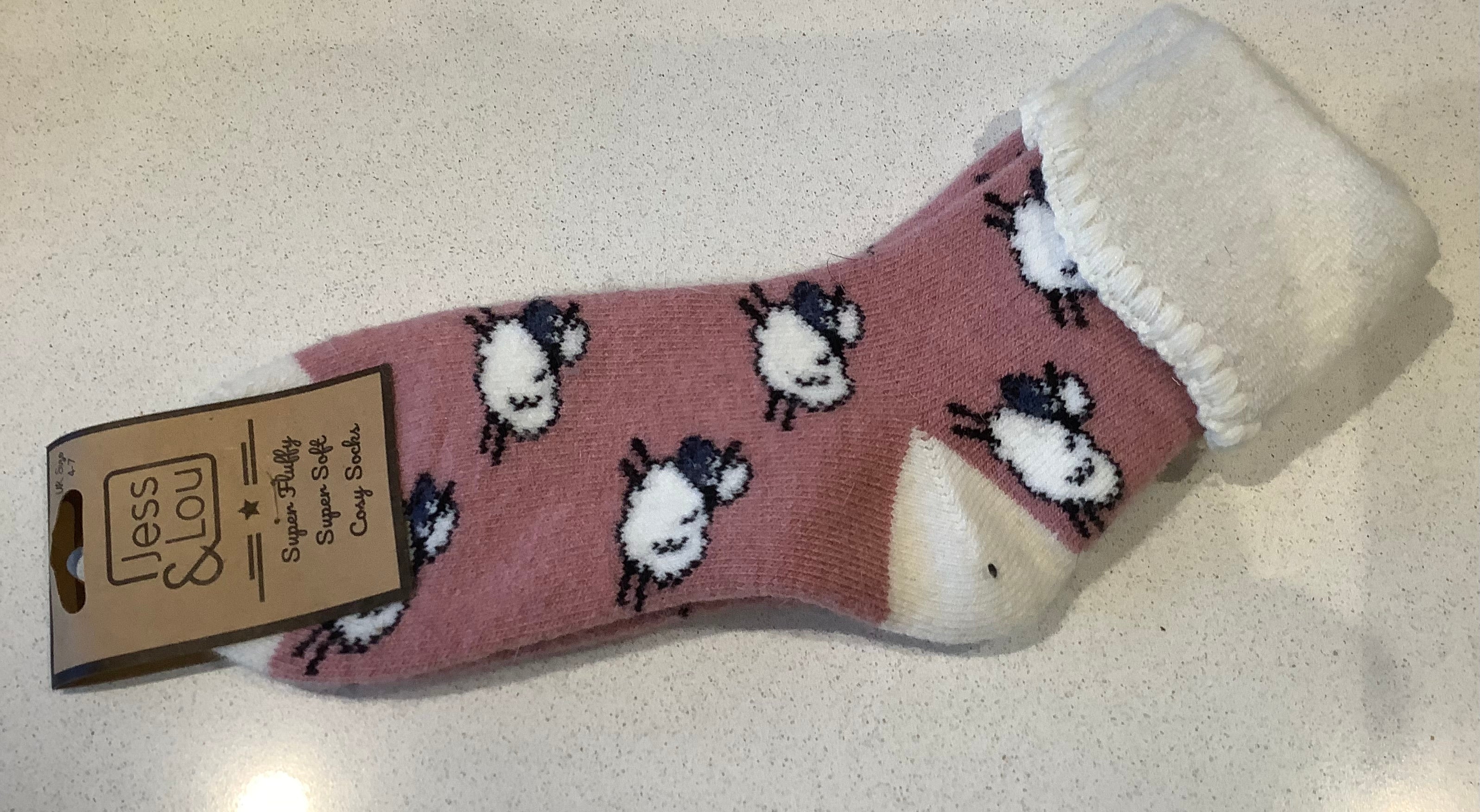 Cosy socks - pink sheep