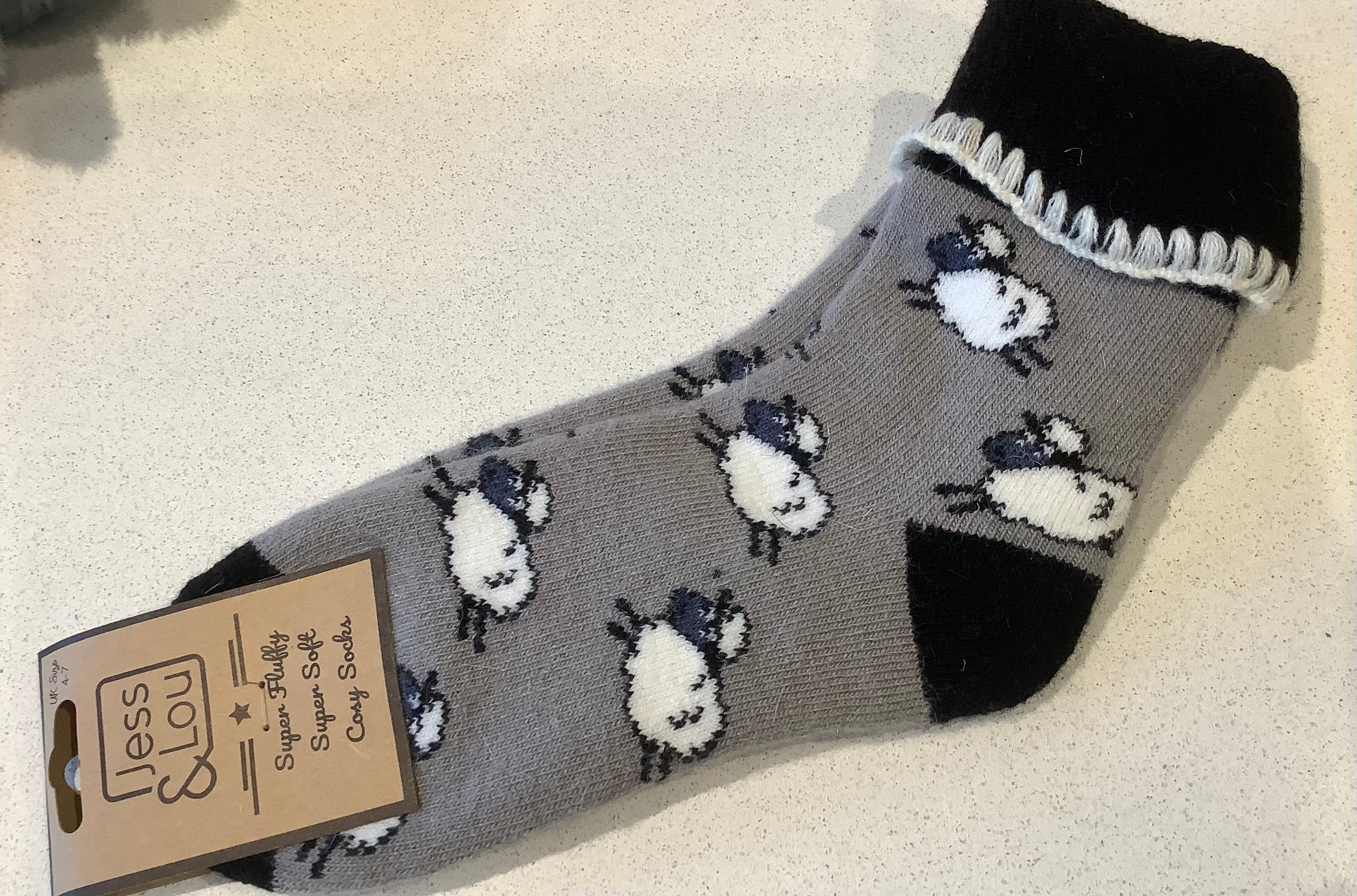 Cosy socks - sheep grey