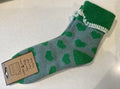 Cosy socks - green hearts