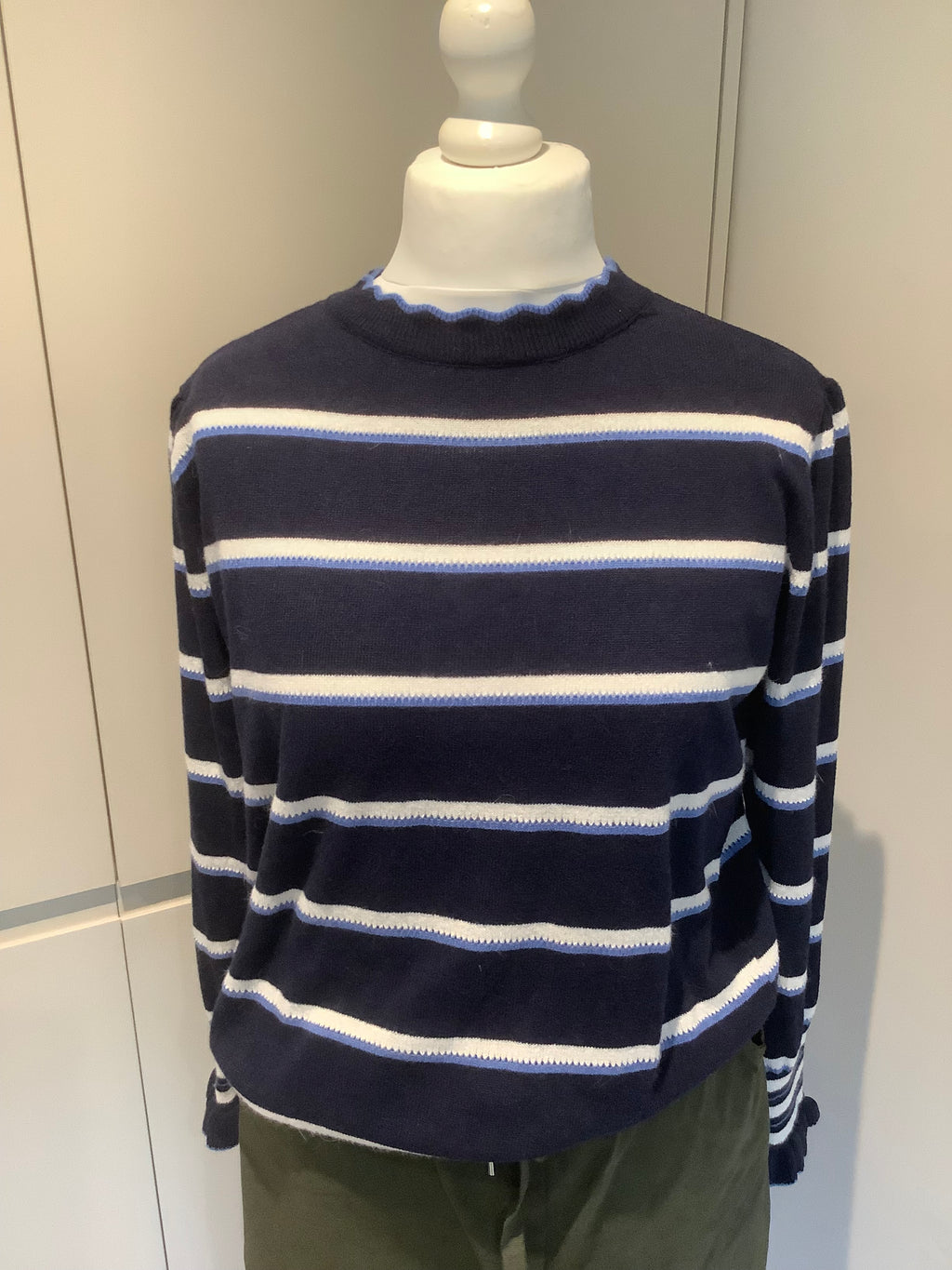 Navy striped sweater