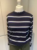 Navy striped sweater