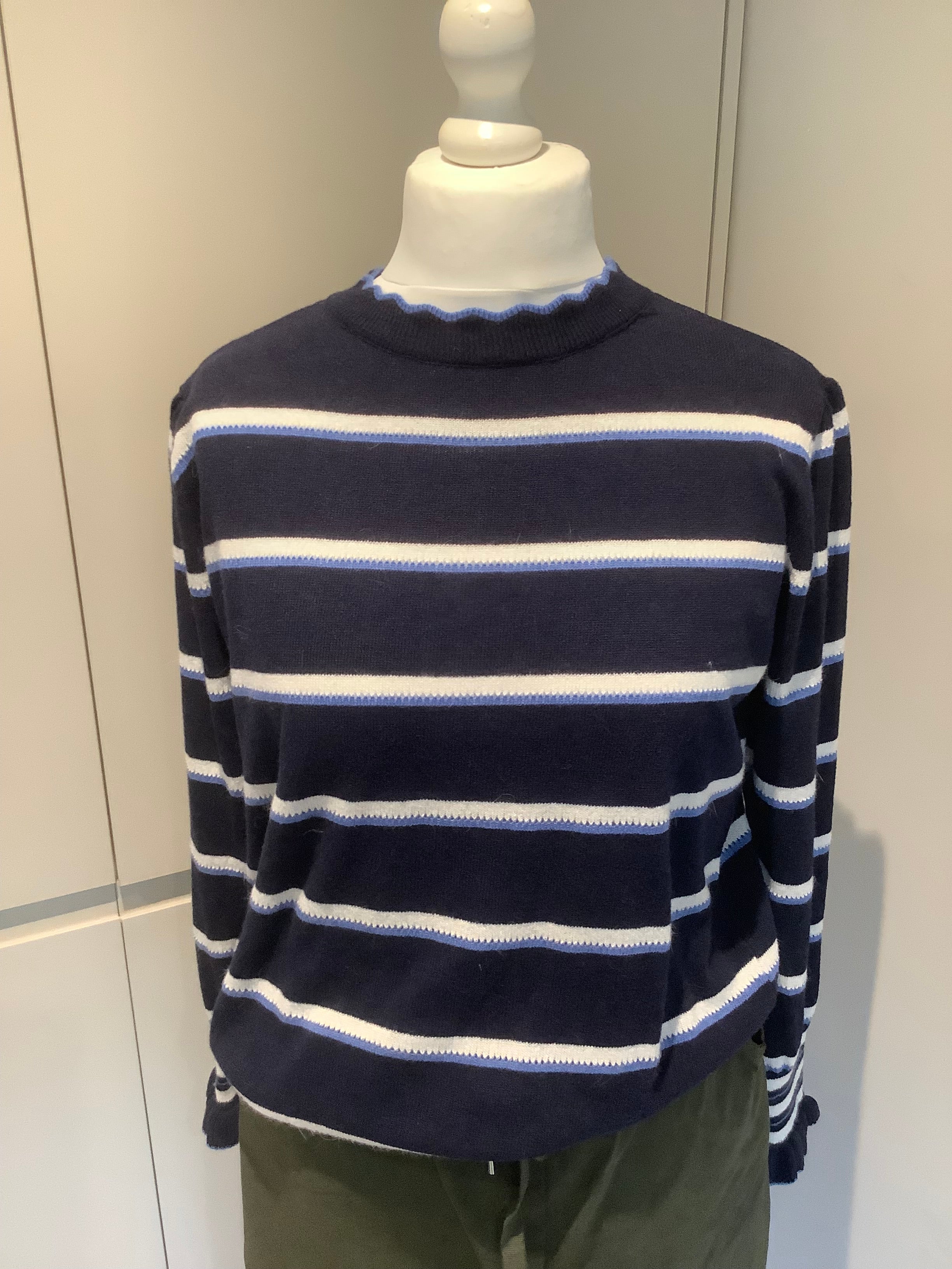 Navy striped sweater