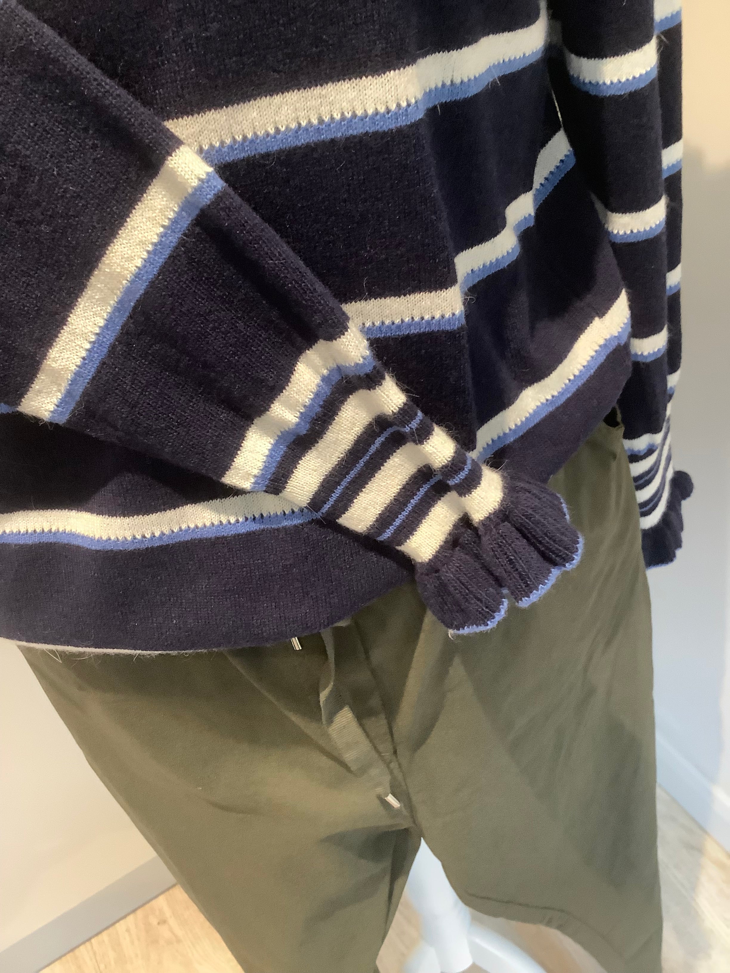 Navy striped sweater