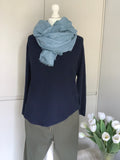 Cornflower blue scarf
