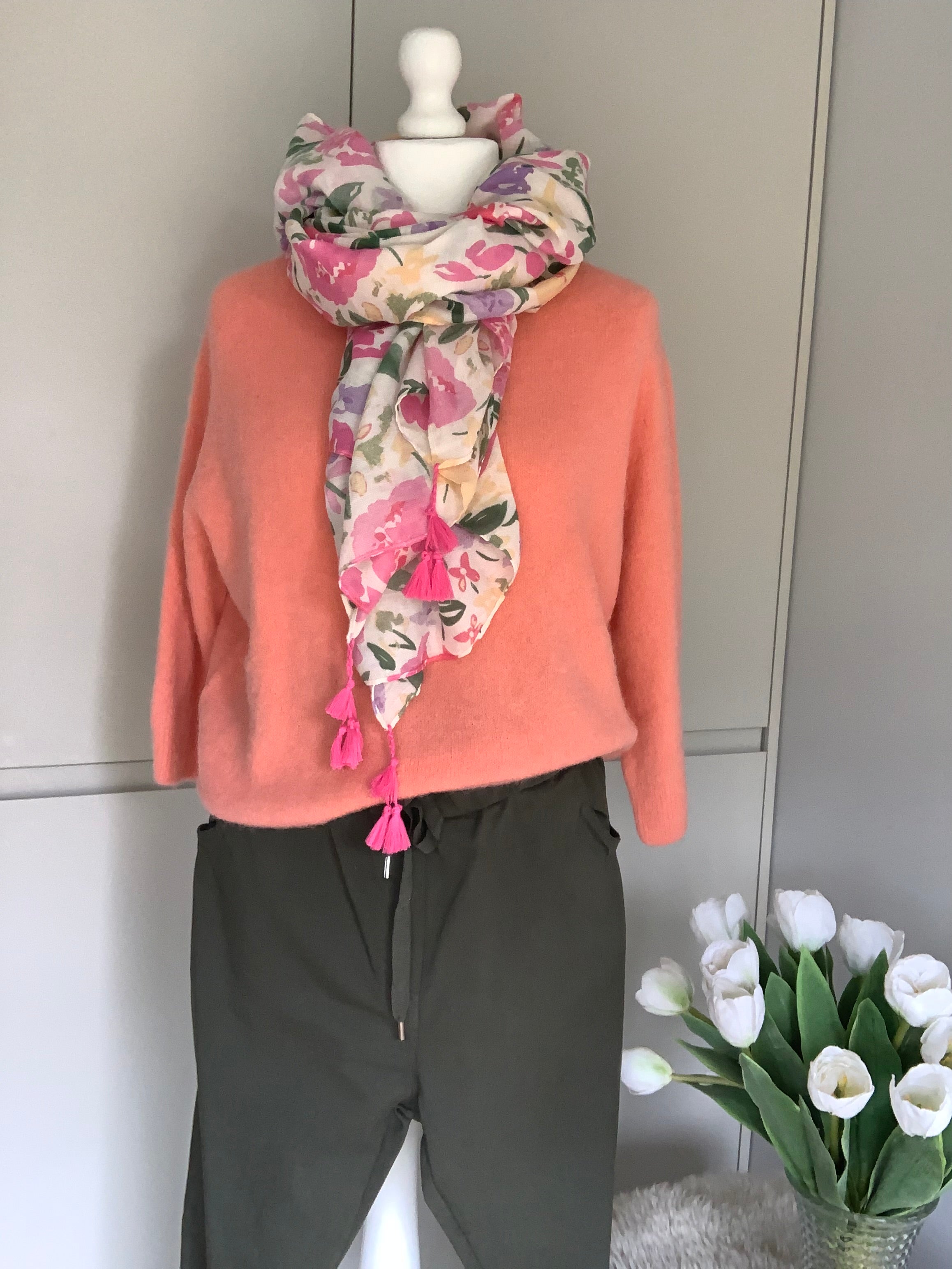 Floral scarf