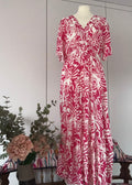 Pink print dress